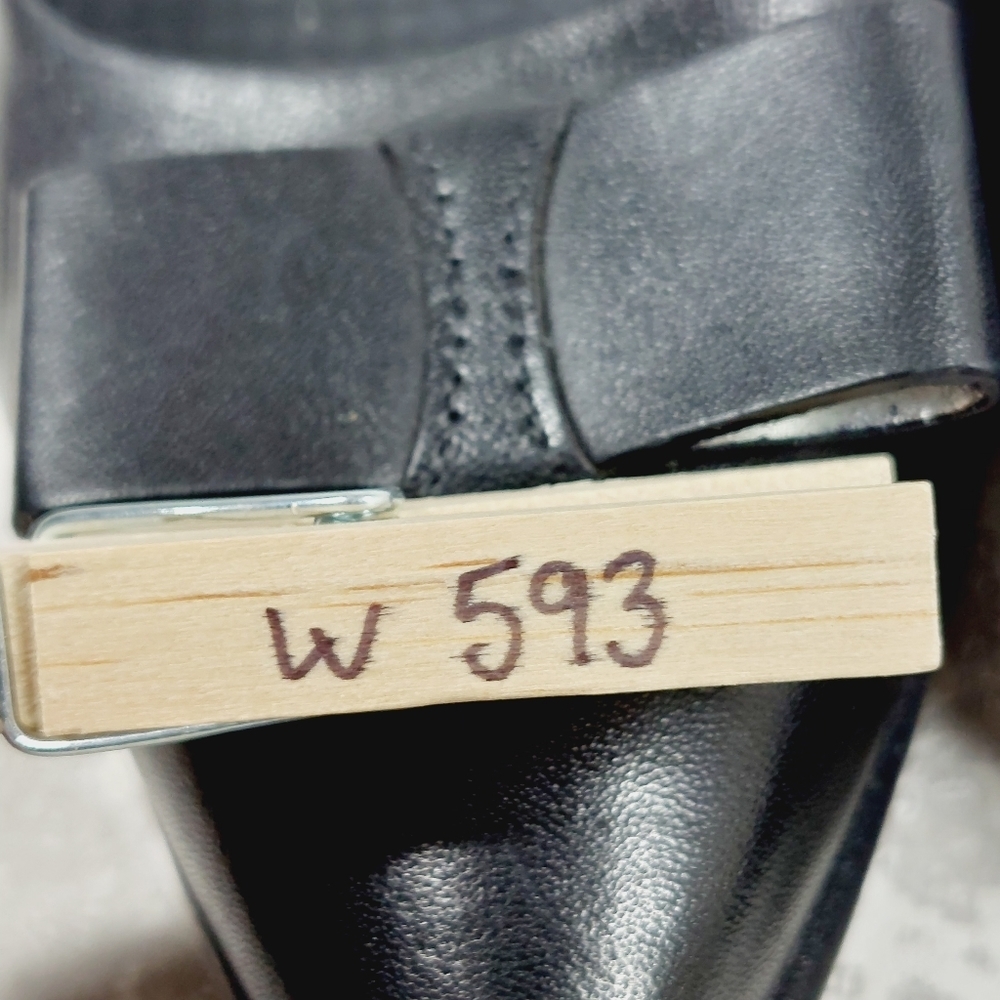 NEW Cole Haan Zerogrand Bow Skimmer Black Leather Slip On Pointy Toe Flats W593 - Picture 12 of 12